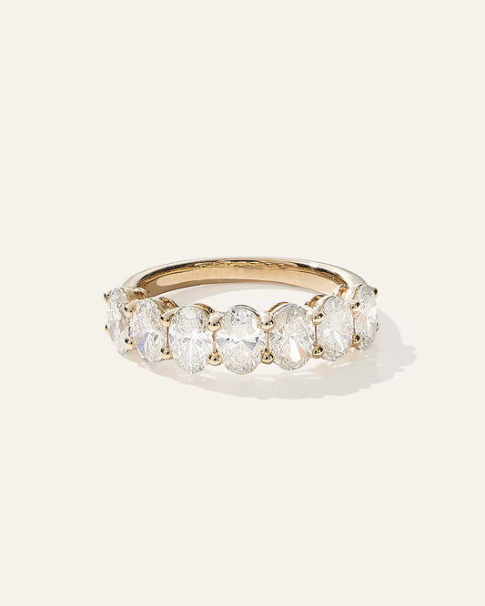 Lab Grown Diamond Oval Seven Stone Band - US 2055