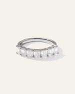 Lab Grown Diamond Emerald Seven Stone Band - US 0228