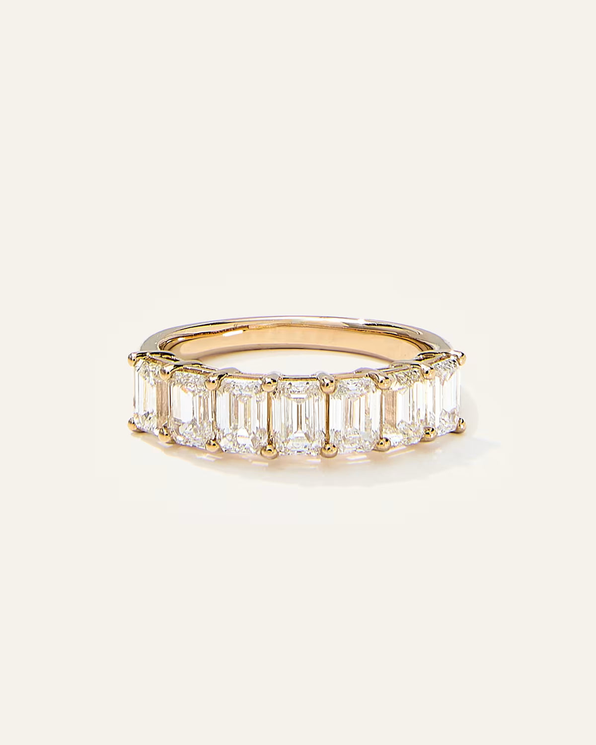 Lab Grown Diamond Emerald Seven Stone Band - US 9380