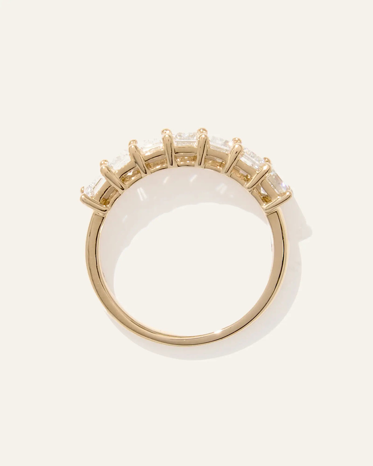 Lab Grown Diamond Emerald Seven Stone Band - US 9380