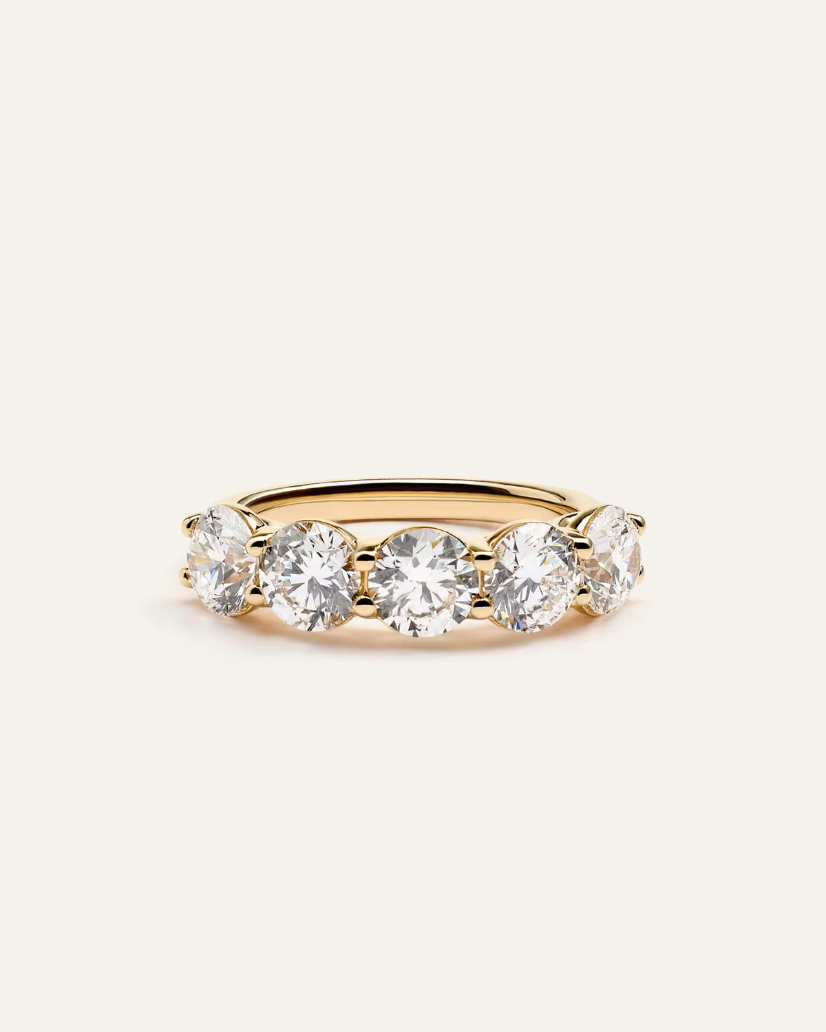 Lab Grown Diamond Five Stone Band - US 2468