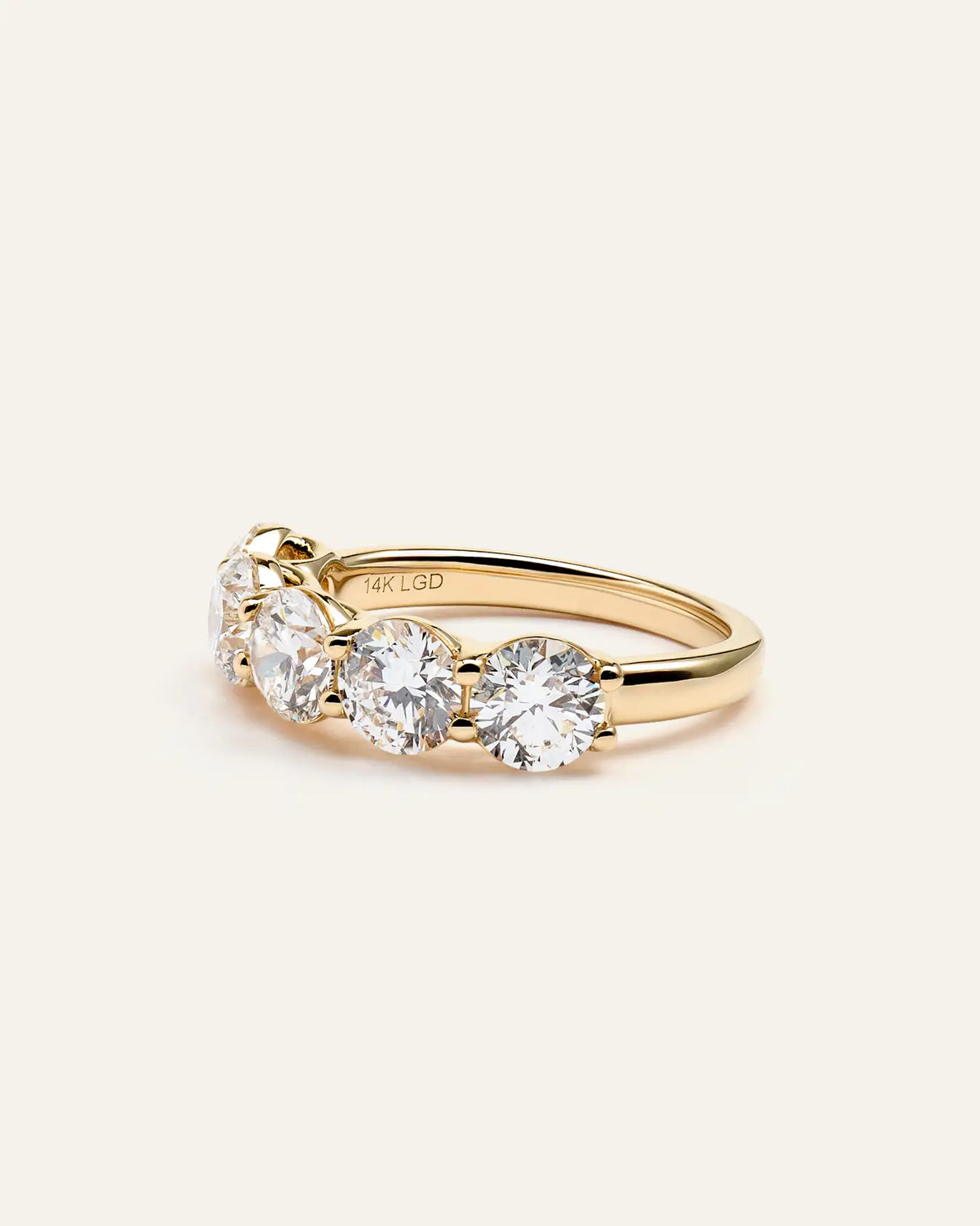 Lab Grown Diamond Five Stone Band - US 2468