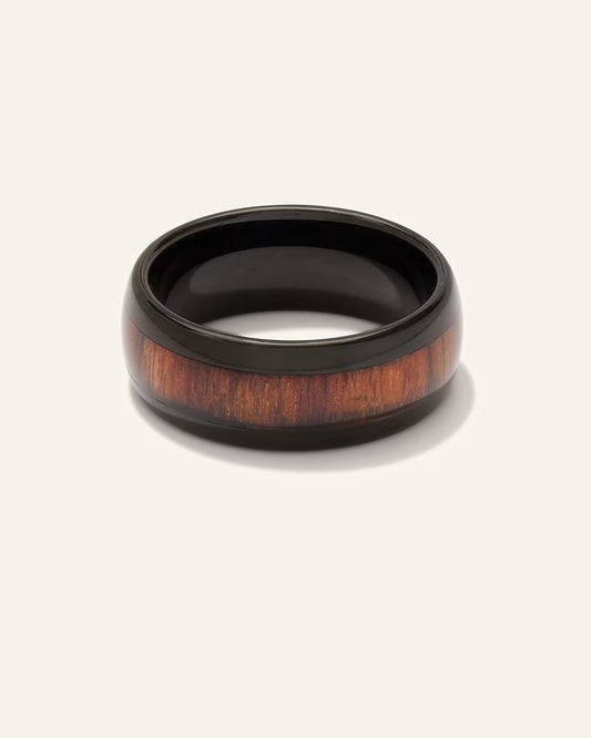 Tungsten Carbide Wood Inlay Band - US 2501
