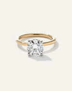 Lab Grown Diamond Round Petite Hidden Halo Engagement Ring - 2ct - US 2876