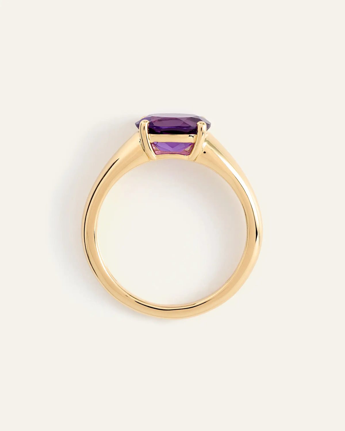 14K Gold Gemstone Vintage Inspired Ring - US 3090