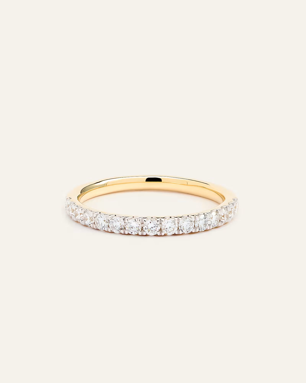 14K Gold Natural Diamond Pave Band - 0.50ctw - US 3499