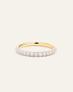14K Gold Natural Diamond Pave Band - 0.50ctw - US 3499