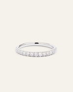 14K Gold Natural Diamond Pave Band - 0.50ctw - US 0036