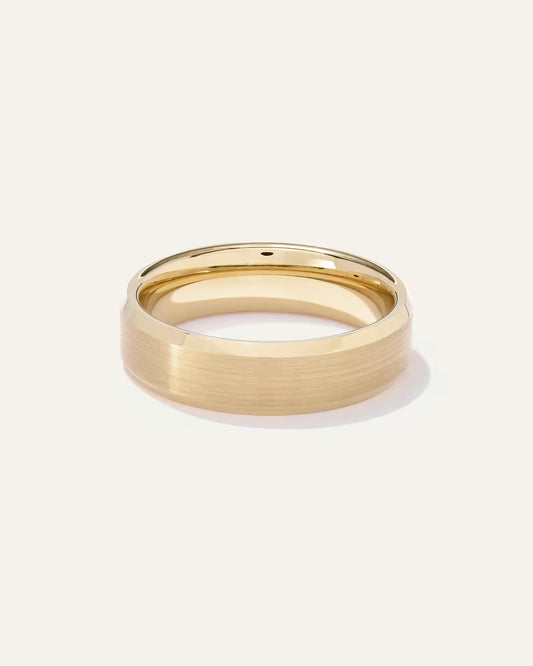 Tungsten Carbide Brushed Beveled Edge Band - US 9440