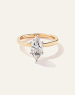 Lab Grown Diamond Marquise Comfort Fit Engagement Ring - 1.5ct - US 2288