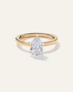 Lab Grown Diamond Pear Comfort Fit Engagement Ring - 1.5ct - US 9550