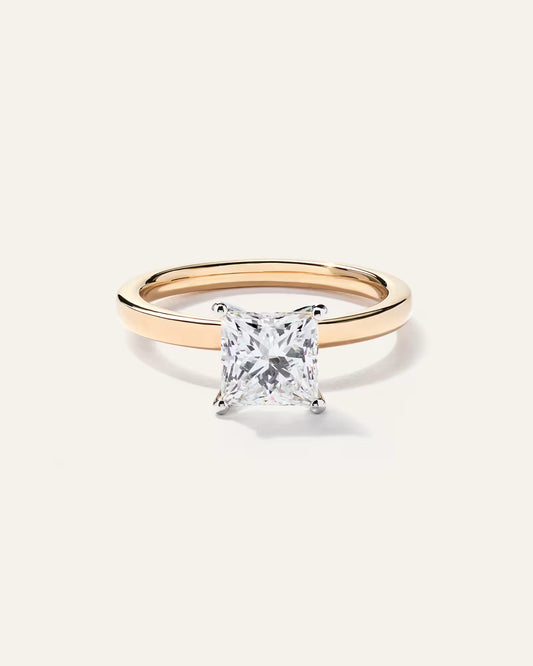 Lab Grown Diamond Princess Comfort Fit Engagement Ring - 1.5ct - US 1294