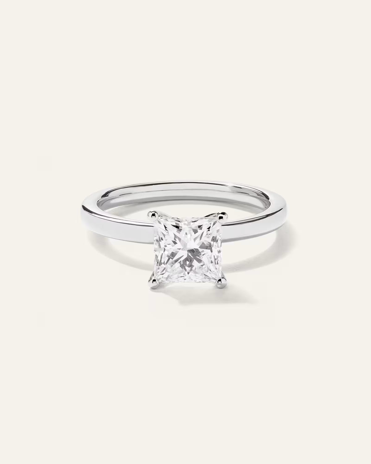 Lab Grown Diamond Princess Comfort Fit Engagement Ring - 1.5ct - US 9662