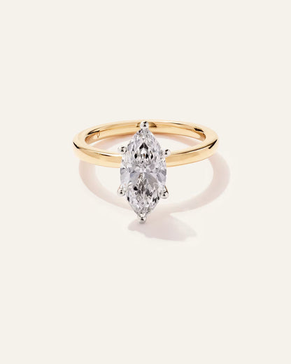 Lab Grown Diamond Marquise Comfort Fit Engagement Ring - 2ct - US 3351