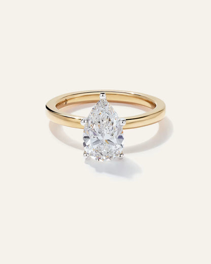 Lab Grown Diamond Pear Comfort Fit Engagement Ring - 2ct - US 0875