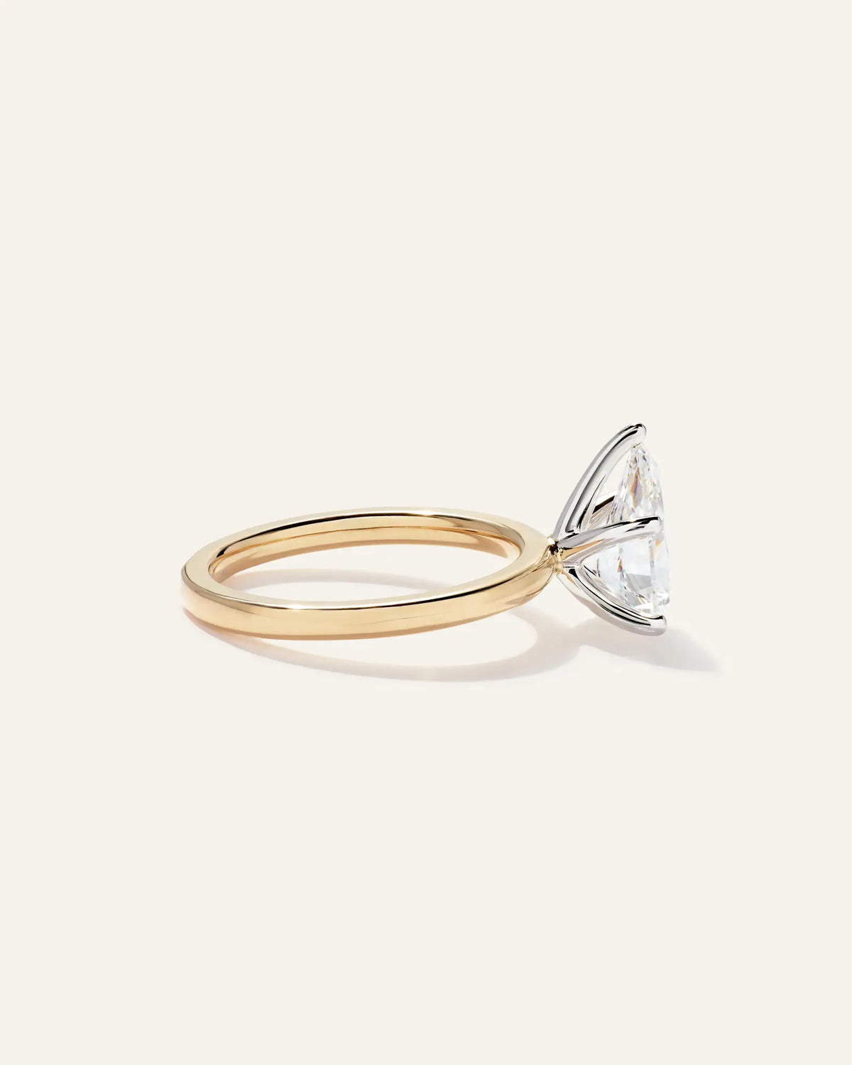 Lab Grown Diamond Pear Comfort Fit Engagement Ring - 2ct - US 0875