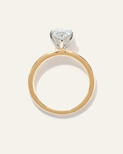 Lab Grown Diamond Pear Comfort Fit Engagement Ring - 2ct - US 0875