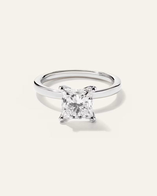 Lab Grown Diamond Princess Comfort Fit Engagement Ring - 2ct - US 7080