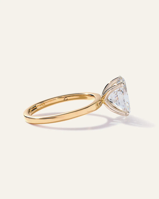 Lab Grown Diamond Round Comfort Fit Engagement Ring - 2.5ct - US 3659