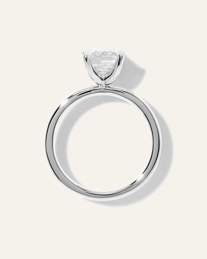 Lab Grown Diamond Emerald Comfort Fit Engagement Ring - 2.5ct - US 7002