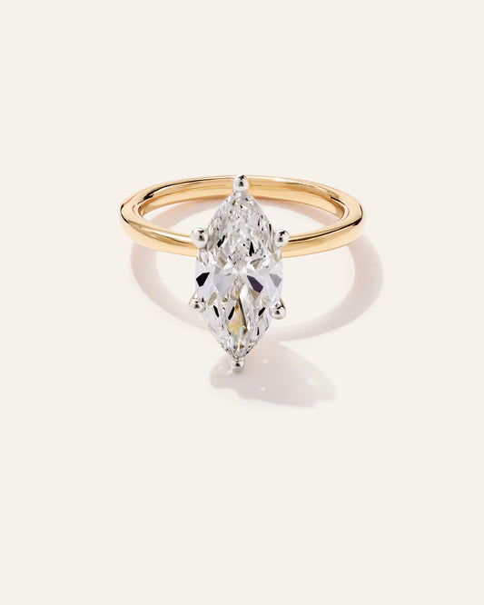 Lab Grown Diamond Marquise Comfort Fit Engagement Ring - 3ct - US 2832