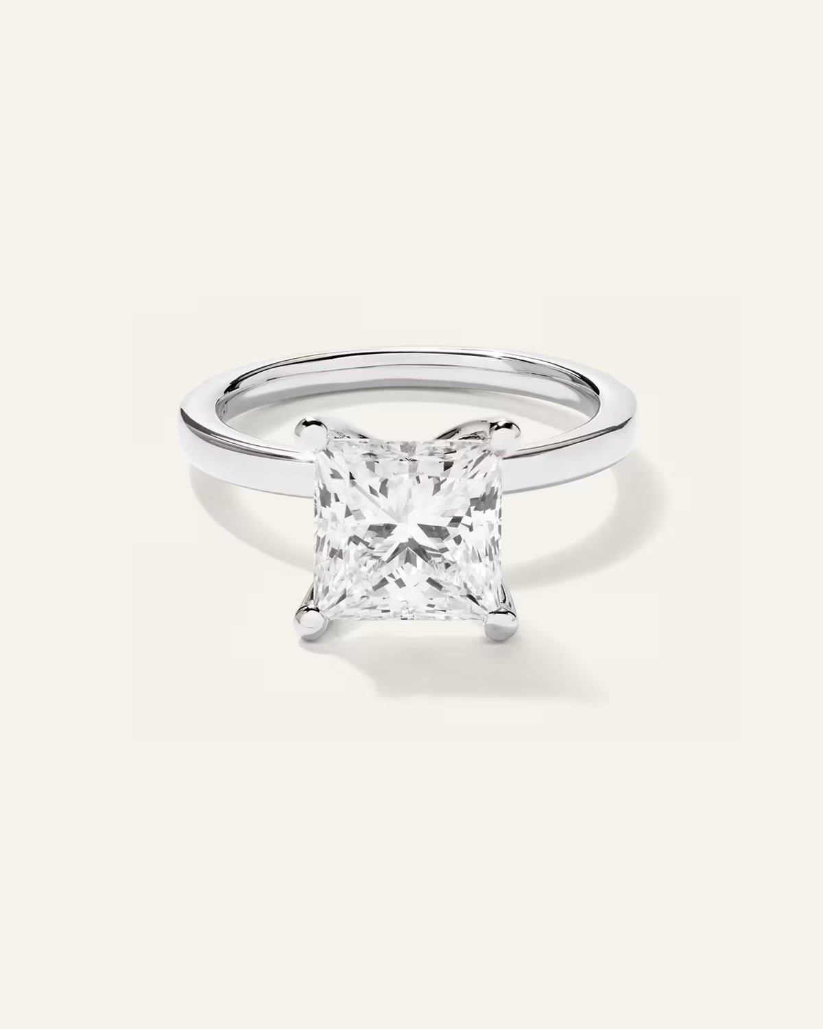Lab Grown Diamond Princess Comfort Fit Engagement Ring - 3ct - US 8231