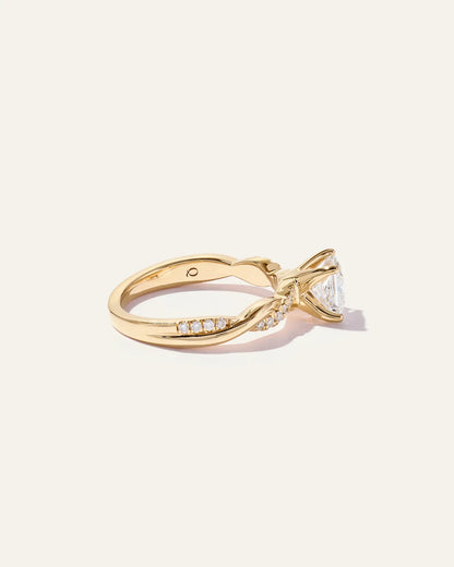 Lab Grown Diamond Princess Twisted Engagement Ring - 1ct - US 1913