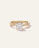 Lab Grown Diamond Round Twisted Engagement Ring - 1.5ct - US 7258