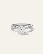Lab Grown Diamond Round Twisted Engagement Ring - 1.5ct - US 9365