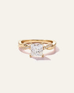 Lab Grown Diamond Princess Twisted Engagement Ring - 1.5ct - US 1073