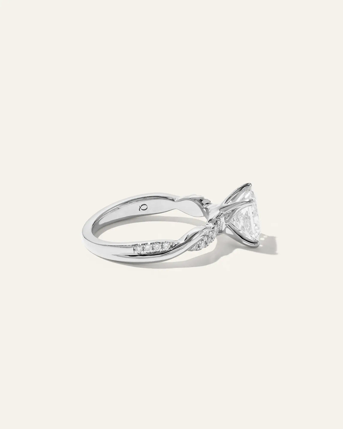 Lab Grown Diamond Princess Twisted Engagement Ring - 1.5ct - US 4204