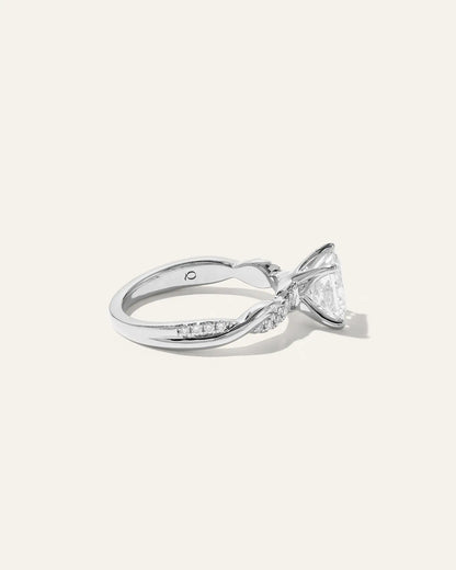 Lab Grown Diamond Princess Twisted Engagement Ring - 1.5ct - US 4204