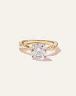 Lab Grown Diamond Round Twisted Engagement Ring - 2ct - US 2907