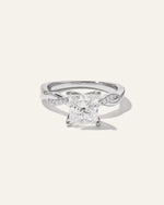Lab Grown Diamond Princess Twisted Engagement Ring - 2ct - US 4895