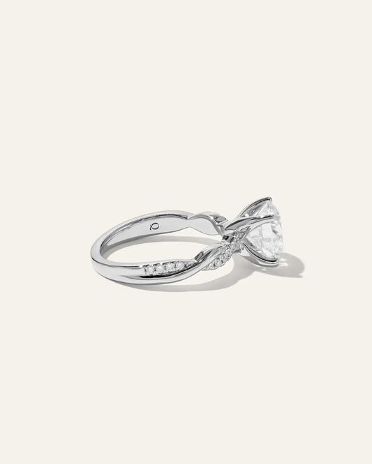 Lab Grown Diamond Round Twisted Engagement Ring - 2.5ct - US 4759