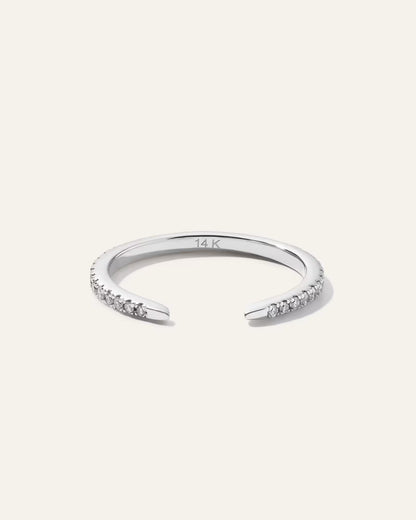 14K Diamond Open Claw Ring - US 0535