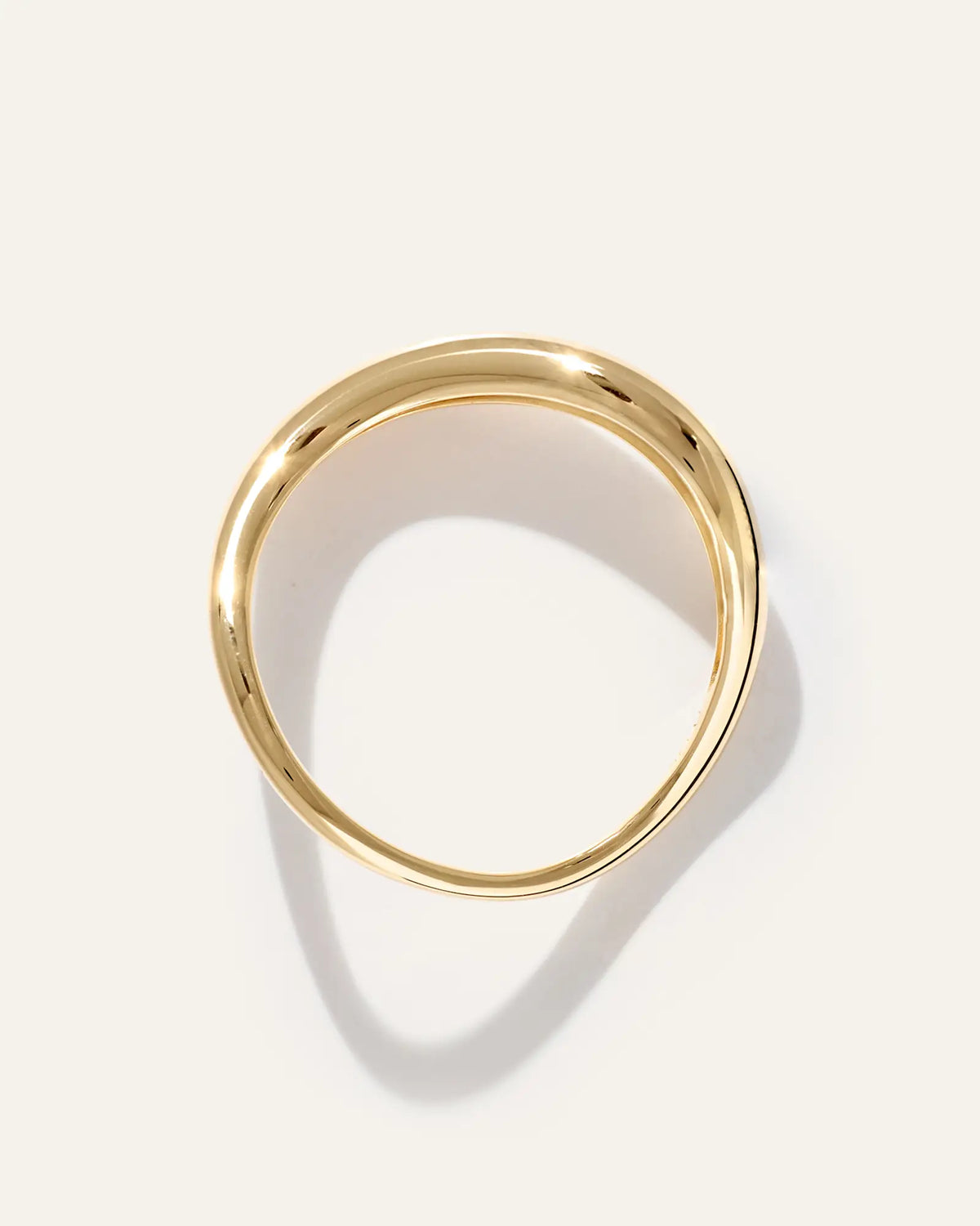 14K Gold Wave Ring - US 3796
