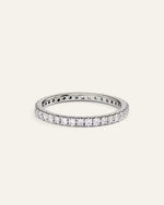 14K Gold Lab Grown Diamond Pave Eternity Band - 0.65ctw - US 6259
