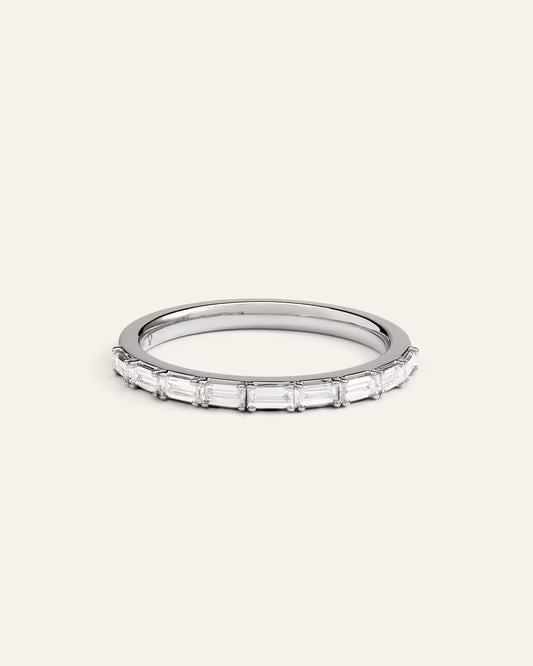 14K Gold Lab Grown Diamond Baguette Band - US 3611