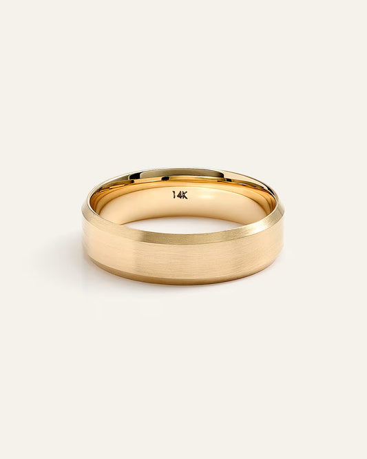 Beveled Edge Satin Finish Band - US 1516