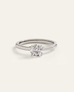 Lab Grown Diamond Round Trellis Cathedral Engagement Ring - 1ct - US 2030
