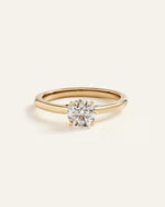 Lab Grown Diamond Round Trellis Cathedral Engagement Ring - 1ct - US 5108
