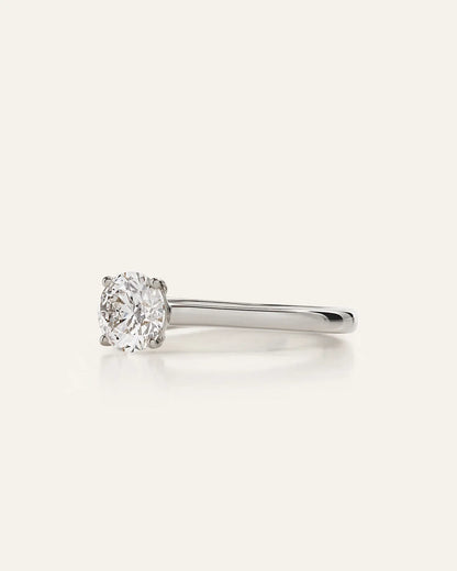 Lab Grown Diamond Round Trellis Cathedral Engagement Ring - 1ct - US 6072