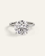 Lab Grown Diamond Round Trellis Cathedral Engagement Ring - 5ct - US 7461