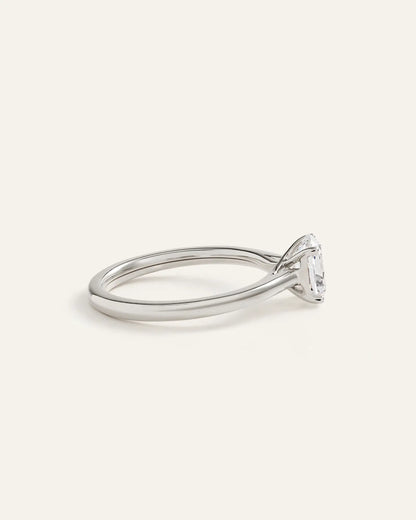 Lab Grown Diamond Antique Cushion Trellis Cathedral Engagement Ring - 1ct - US 4903