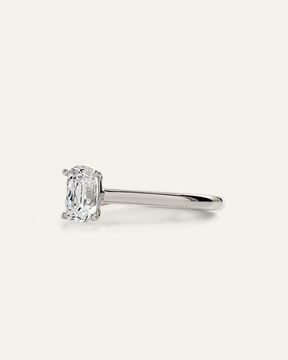 Lab Grown Diamond Antique Cushion Trellis Cathedral Engagement Ring - 1ct - US 4903