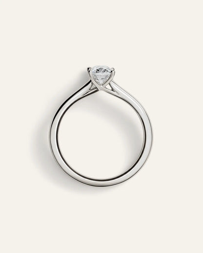 Lab Grown Diamond Antique Cushion Trellis Cathedral Engagement Ring - 1ct - US 4903