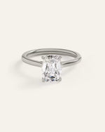 Lab Grown Diamond Antique Cushion Trellis Cathedral Engagement Ring - 2.5ct - US 3487