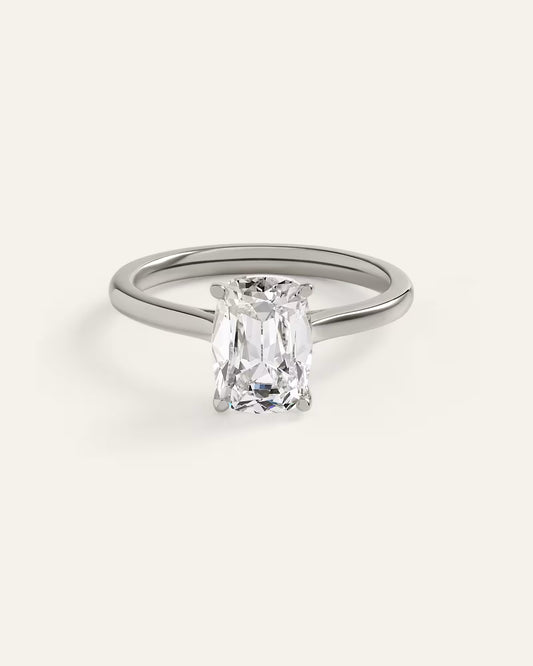 Lab Grown Diamond Antique Cushion Trellis Cathedral Engagement Ring - 2.5ct - US 3611