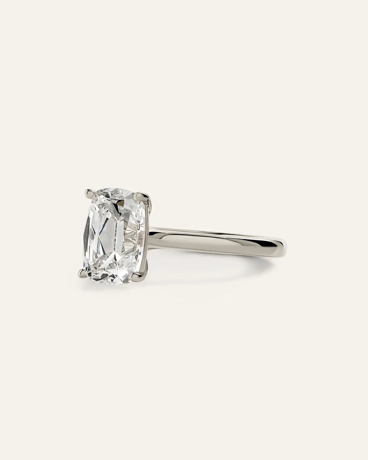 Lab Grown Diamond Antique Cushion Trellis Cathedral Engagement Ring - 2.5ct - US 3487